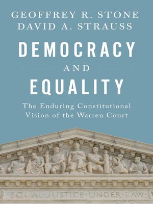 cover image of Democracy and Equality